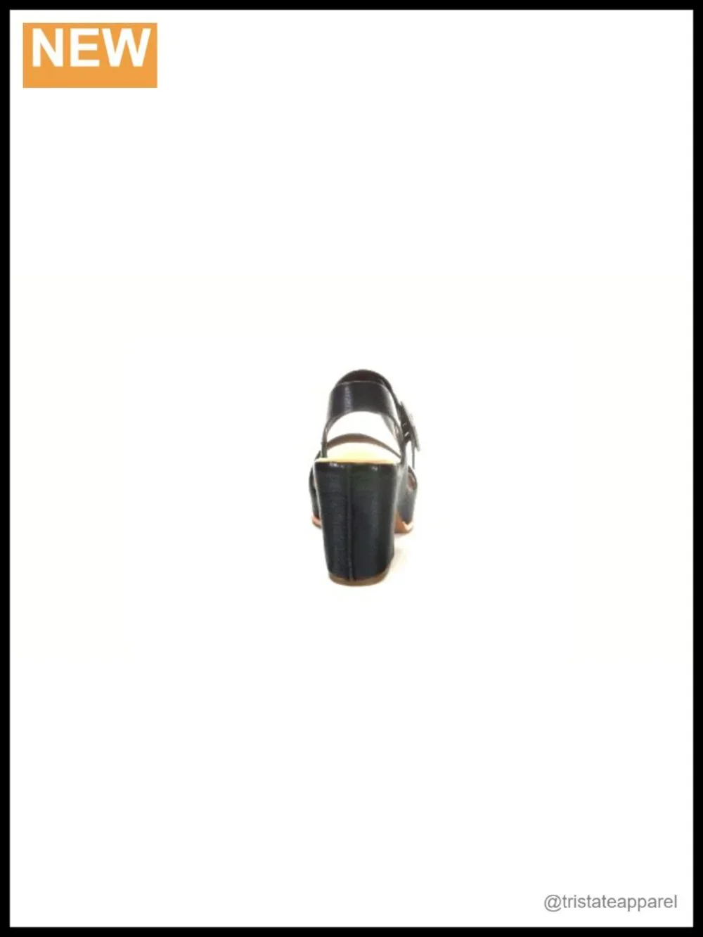 Platform Sandal with Leather Upper and Ankle Strap